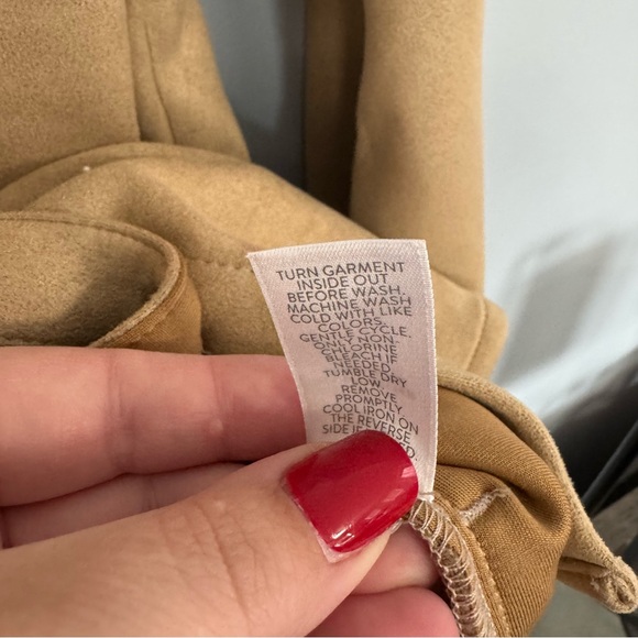 J. Jill Faux Suede Heavierweight Button Down Shirt Women’s Size Medium Petite - Picture 6 of 7